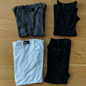 🔥Zara Men's Black White Charcoal T-shirts Medium